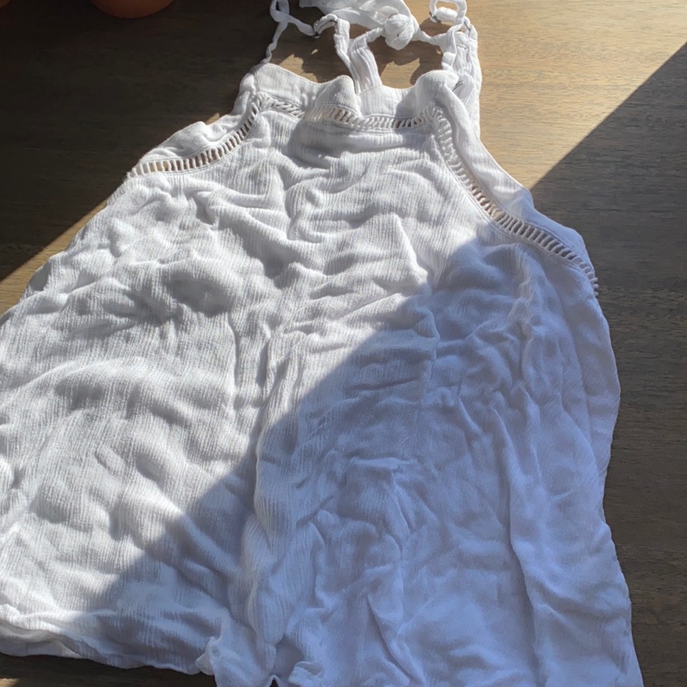 white halter tank top